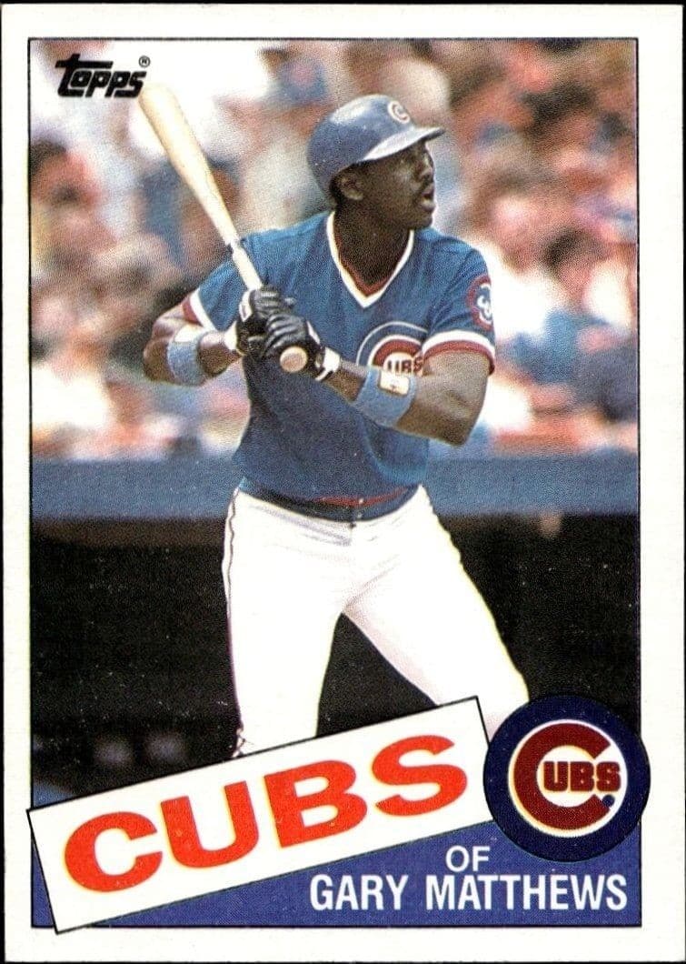 1985 Topps Gary Matthews #210 trading card
