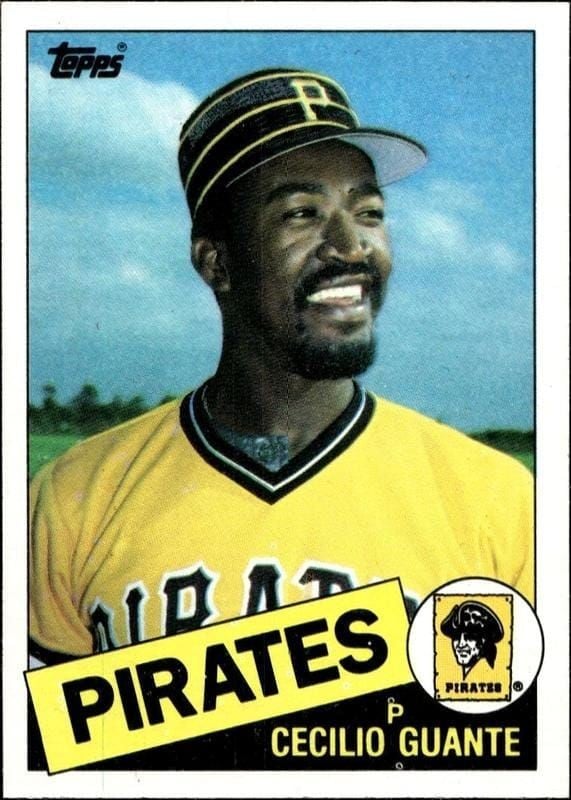 Cecilio Guante 1985 Topps #457 Baseball Trading Card - Front 1985 Topps Cecilio Guante #457 baseball trading card front