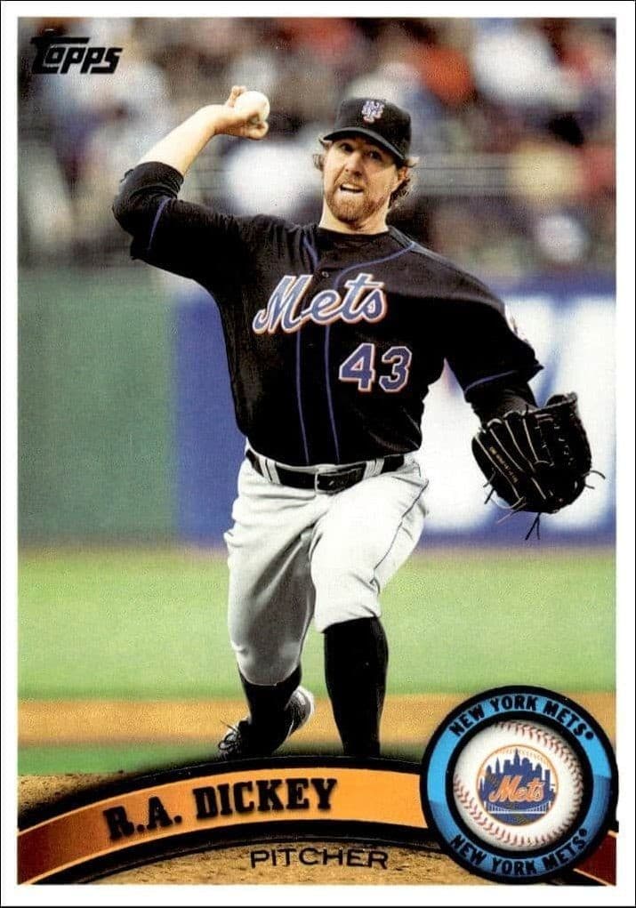 2011 Topps Series 1 R.A. Dickey #66 trading card