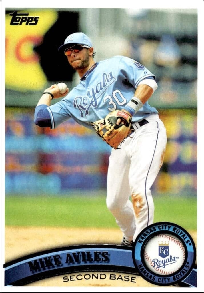 2011 Topps Series 1 Mike Aviles #244 trading card