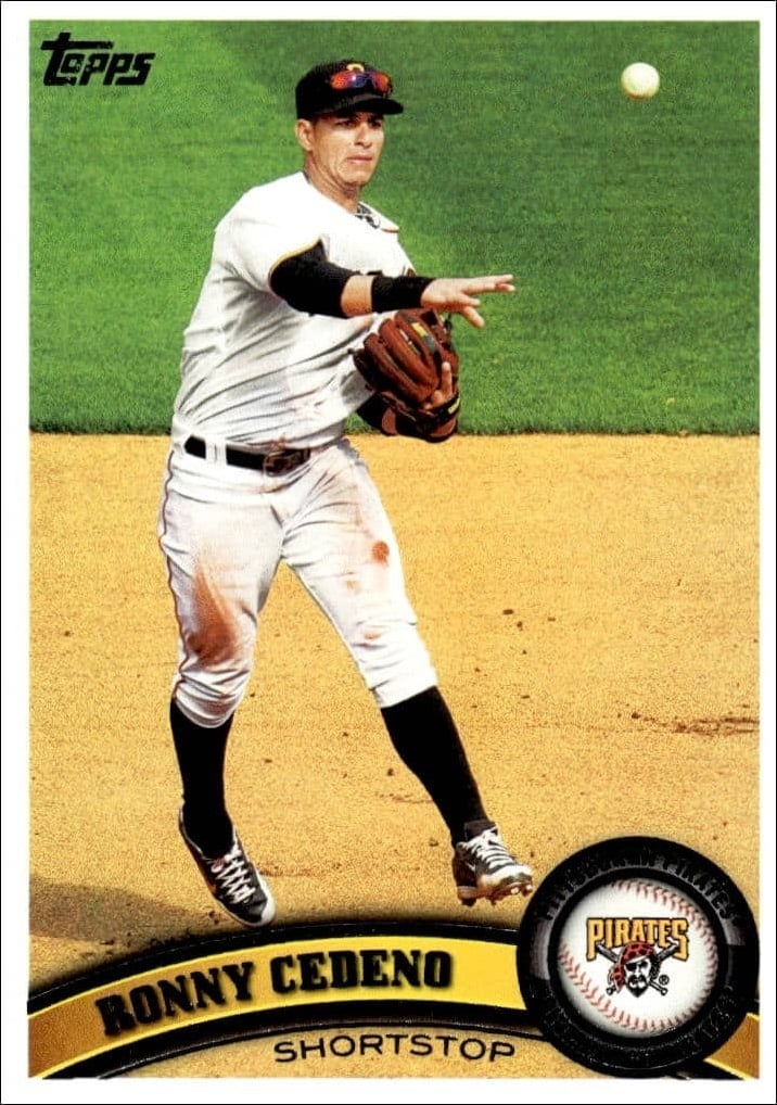 Ronny Cedeno 2011 Topps #162 Baseball Trading Card - Front 2011 Topps Ronny Cedeno #162 baseball trading card front