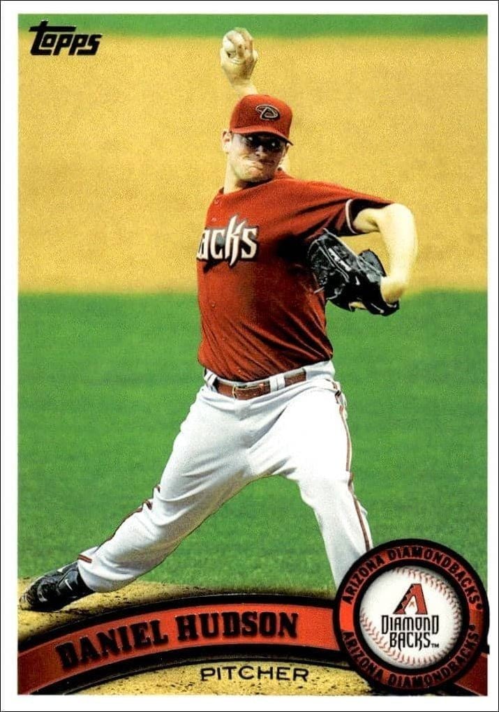 Daniel Hudson 2011 Topps #176 Baseball Trading Card - Front 2011 Topps Daniel Hudson #176 baseball trading card front