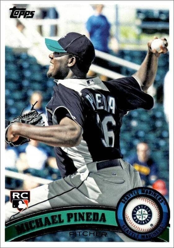 2011 Topps Series 2 Michael Pineda #595 trading card