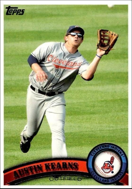 Austin Kearns 2011 Topps Series 2 #449 Baseball Trading Card - Front 2011 Topps Series 2 Austin Kearns #449 baseball trading card front