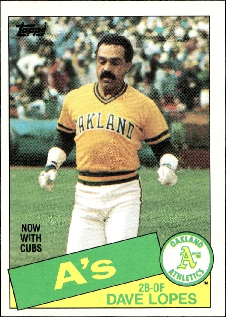 1985 Topps Dave Lopes #12 trading card