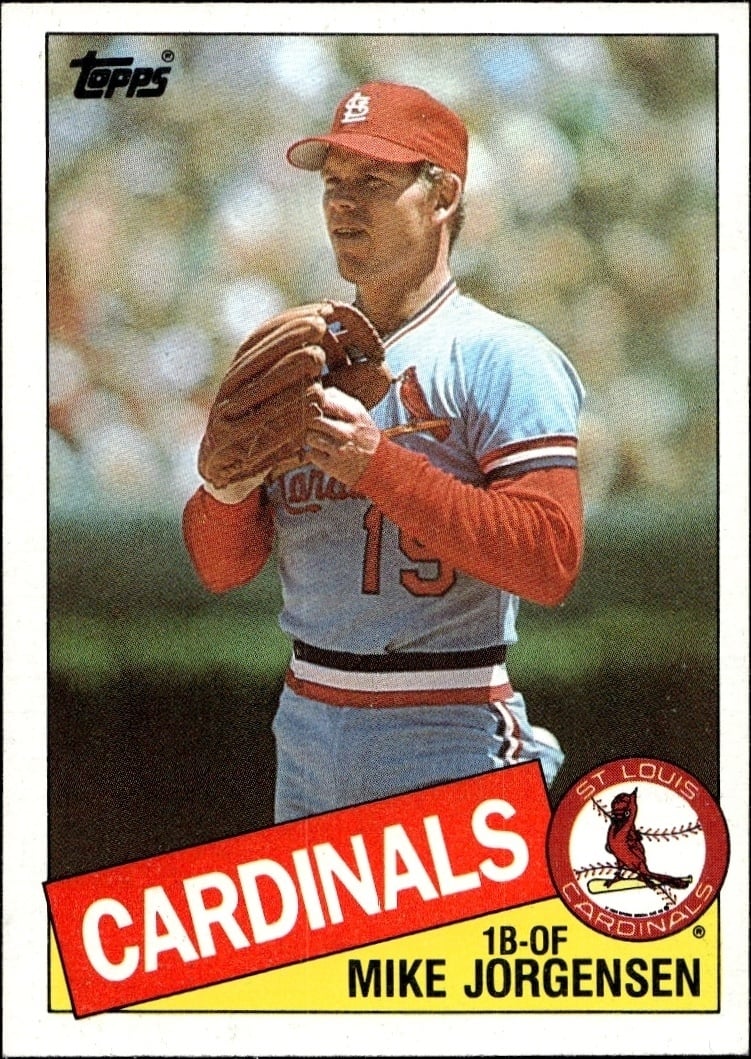 Mike Jorgensen 1985 Topps #783 Baseball Trading Card - Front 1985 Topps Mike Jorgensen #783 baseball trading card front