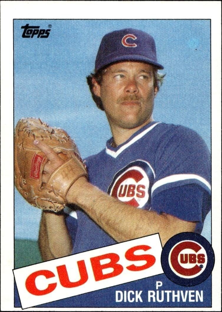 Dick Ruthven 1985 Topps #563 Baseball Trading Card - Front 1985 Topps Dick Ruthven #563 baseball trading card front