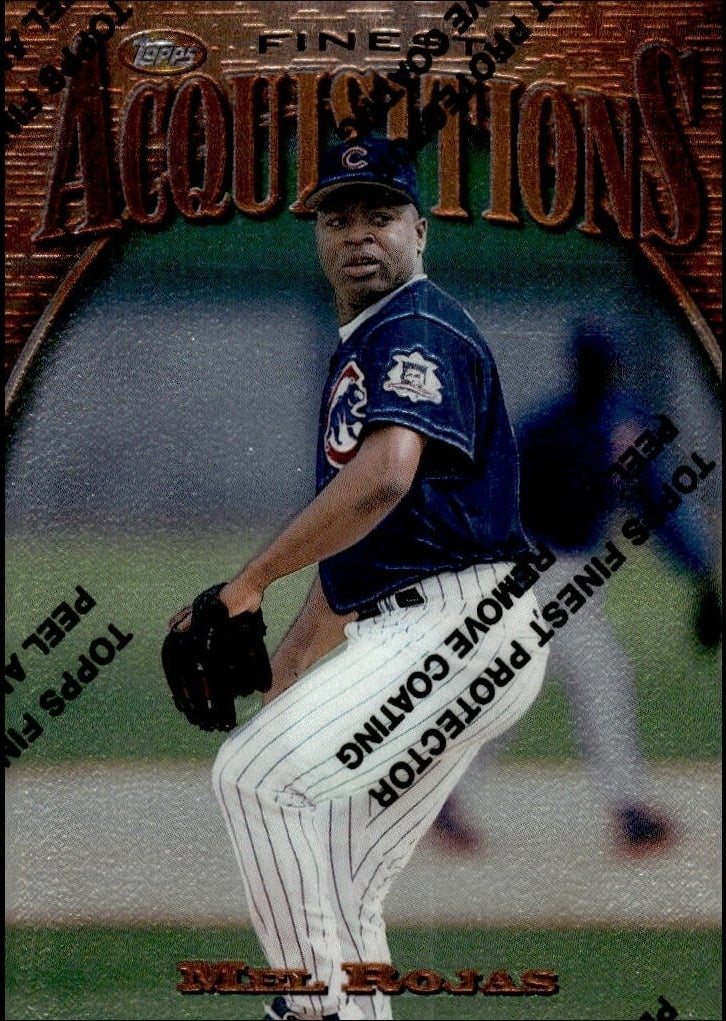 Mel Rojas 1997 Topps Finest #274 Baseball Trading Card - Front 1997 Topps Finest Mel Rojas #274 baseball trading card front