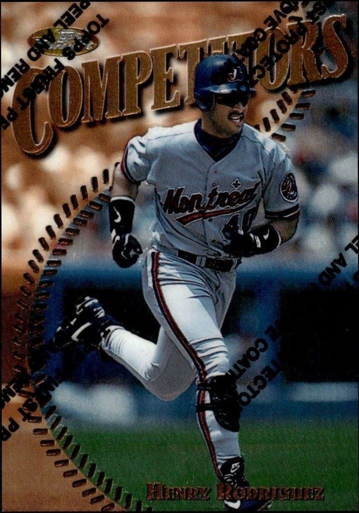 Henry Rodriguez 1997 Topps Finest #232 Baseball Trading Card - Front 1997 Topps Finest Henry Rodriguez #232 baseball trading card front