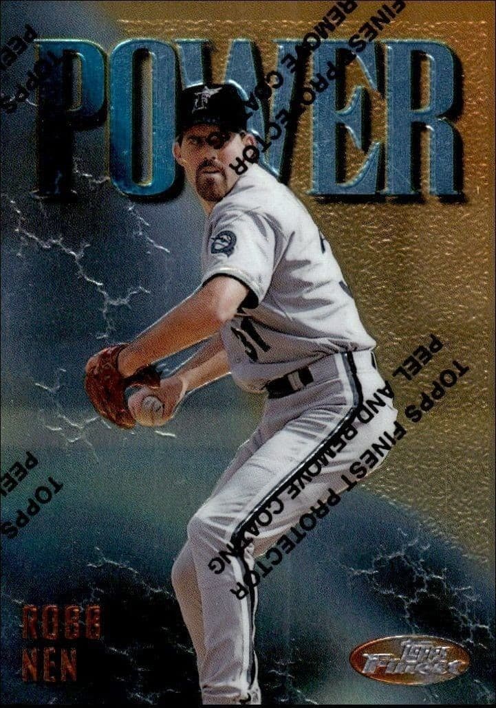 1997 Topps Finest Robb Nen #242 trading card