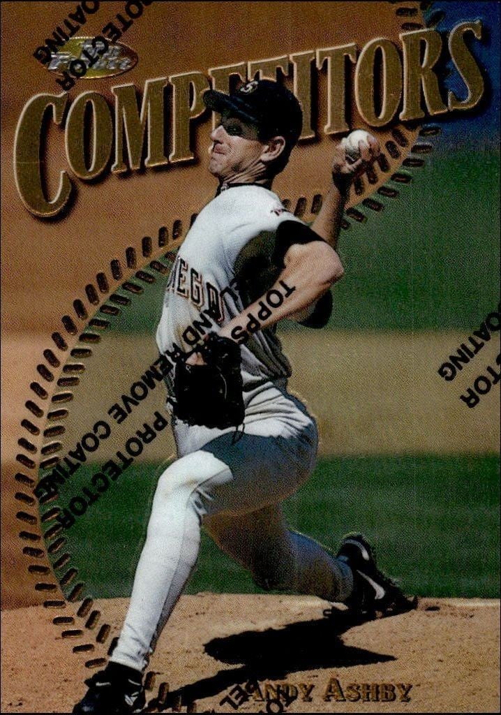 1997 Topps Finest Andy Ashby #192 trading card