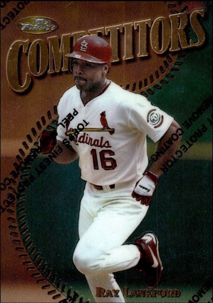 1997 Topps Finest Ray Lankford #256 trading card