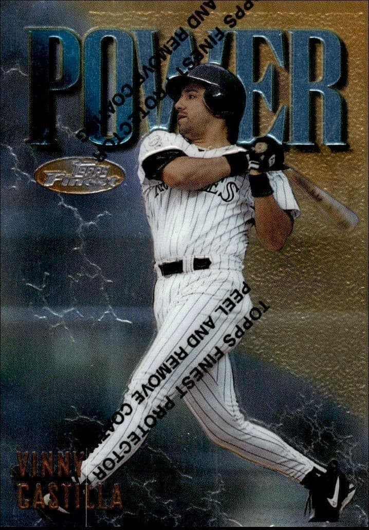 1997 Topps Finest Vinny Castilla #213 trading card