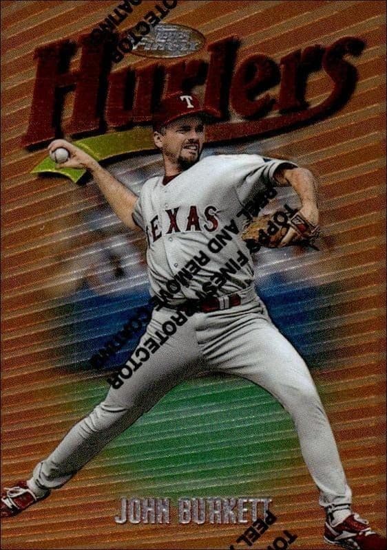 1997 Topps Finest John Burkett #73 trading card