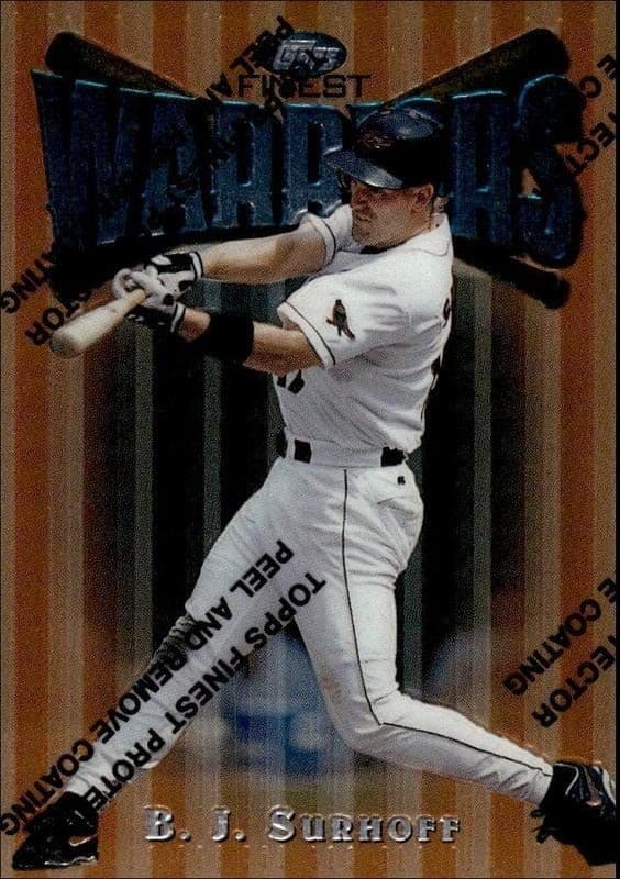 1997 Topps Finest B.J. Surhoff #47 trading card