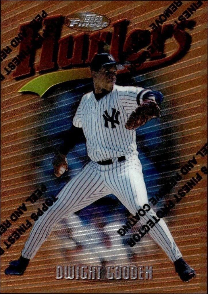 1997 Topps Finest Dwight Gooden #51 trading card