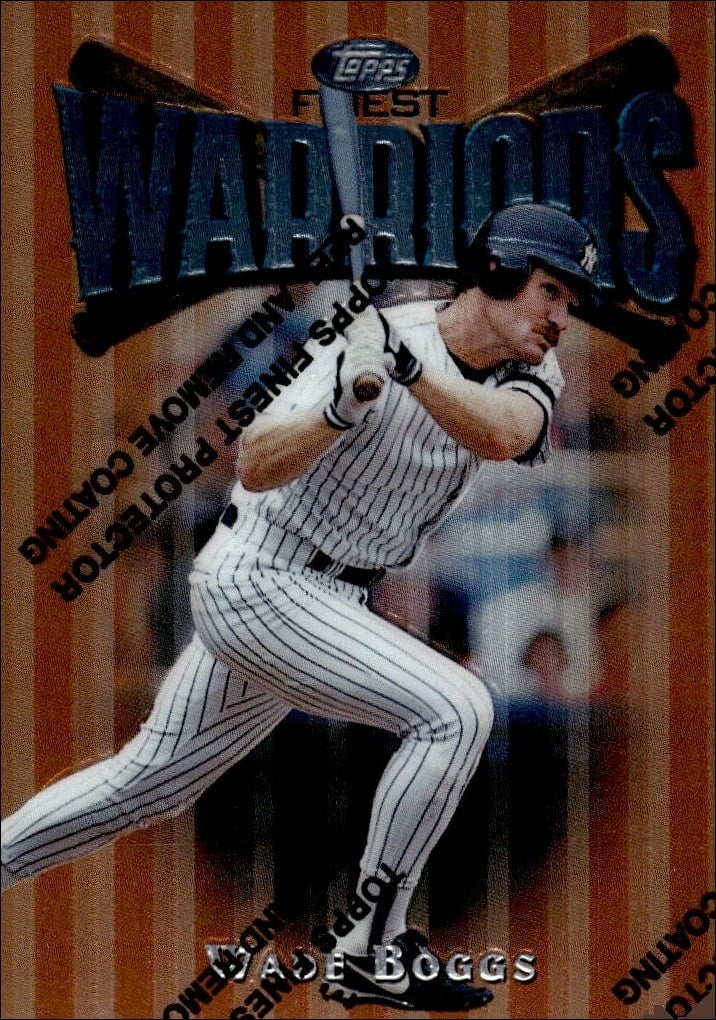 Wade Boggs 1997 Topps Finest #62 Baseball Trading Card - Front 1997 Topps Finest Wade Boggs #62 baseball trading card front