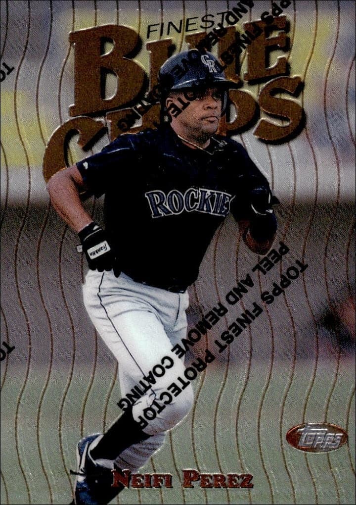 1997 Topps Finest Neifi Perez #58 trading card
