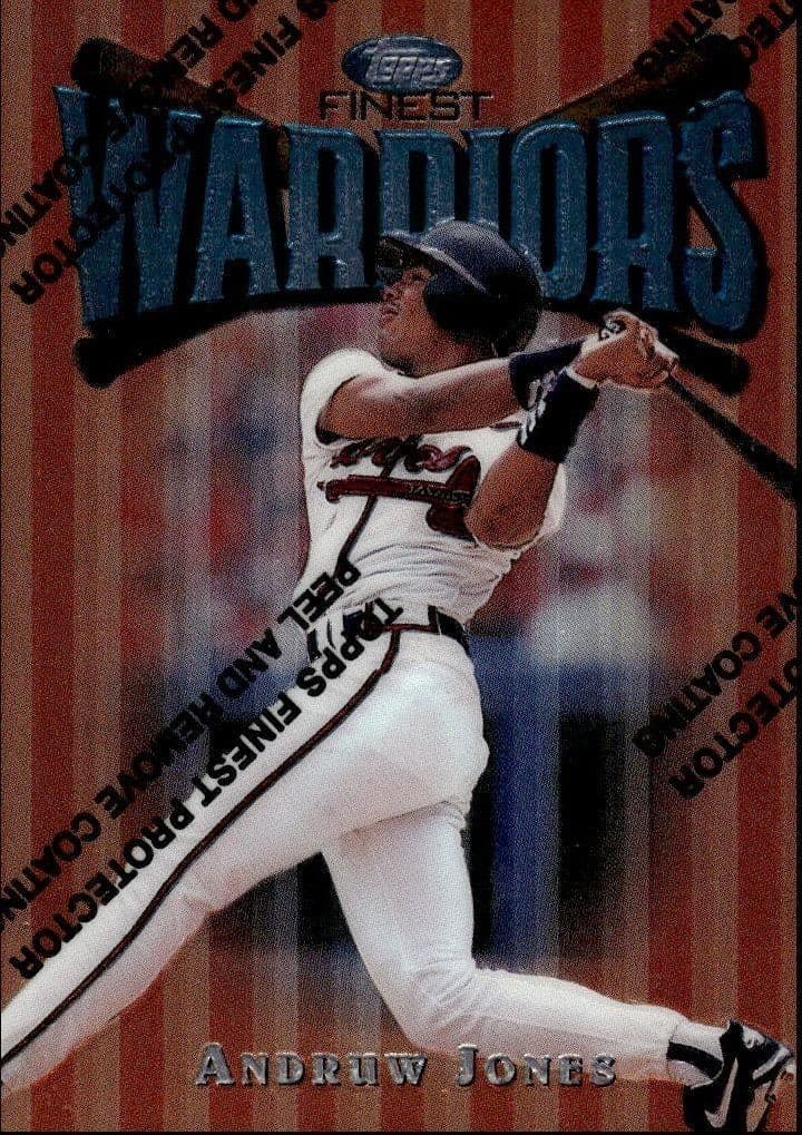 1997 Topps Finest Andruw Jones #100 trading card