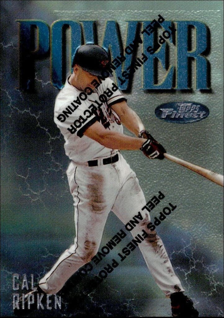 1997 Topps Finest Cal Ripken #135 trading card