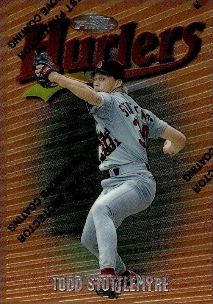 1997 Topps Finest Todd Stottlemyre #71 trading card
