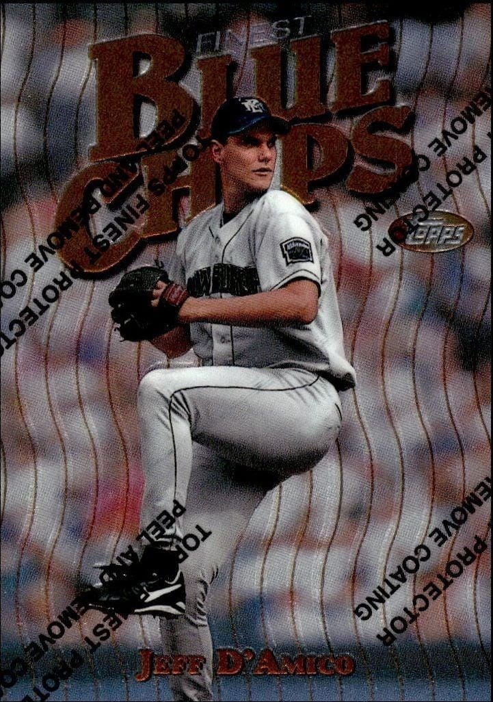 1997 Topps Finest Jeff D'Amico #39 trading card