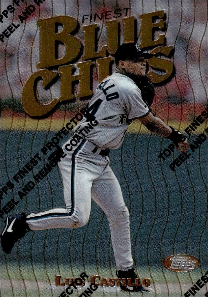 1997 Topps Finest Luis Castillo #46 trading card