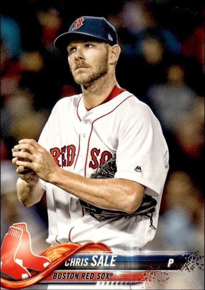 Chris Sale 2018 Topps #20 Baseball Trading Card - Front 2018 Topps Chris Sale #20 baseball trading card front