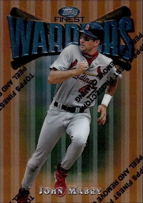 1997 Topps Finest John Mabry #97 trading card