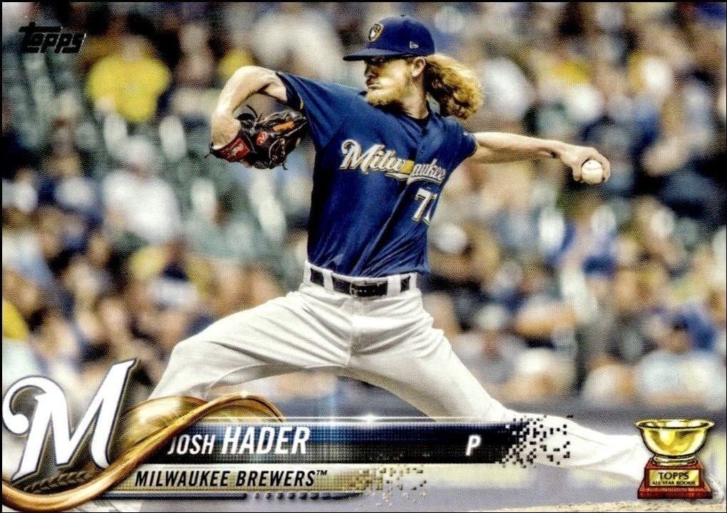 2018 Topps Series 2 Josh Hader #357 trading card