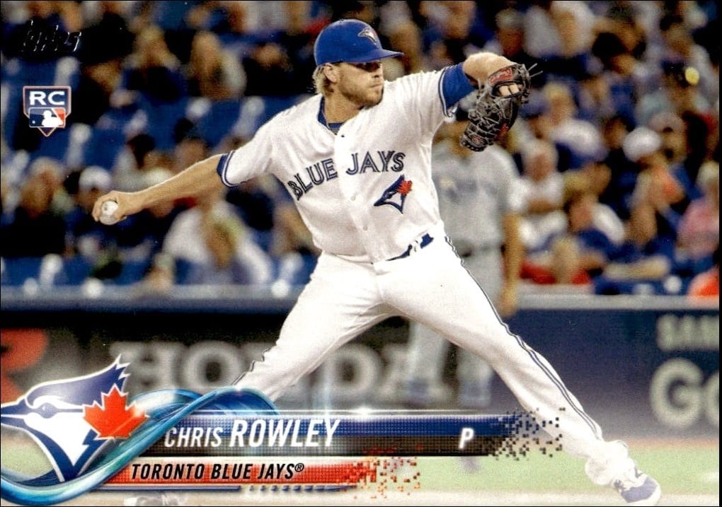 Chris Rowley 2018 Topps #315 Baseball Trading Card - Front 2018 Topps Chris Rowley #315 baseball trading card front