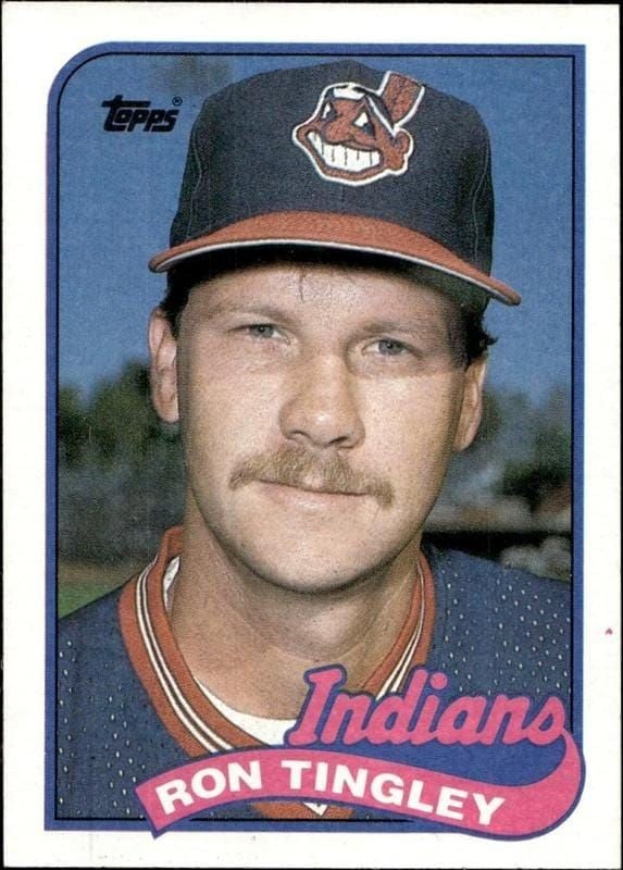 Ron Tingley 1989 Topps #721 Baseball Trading Card - Front 1989 Topps Ron Tingley #721 baseball trading card front