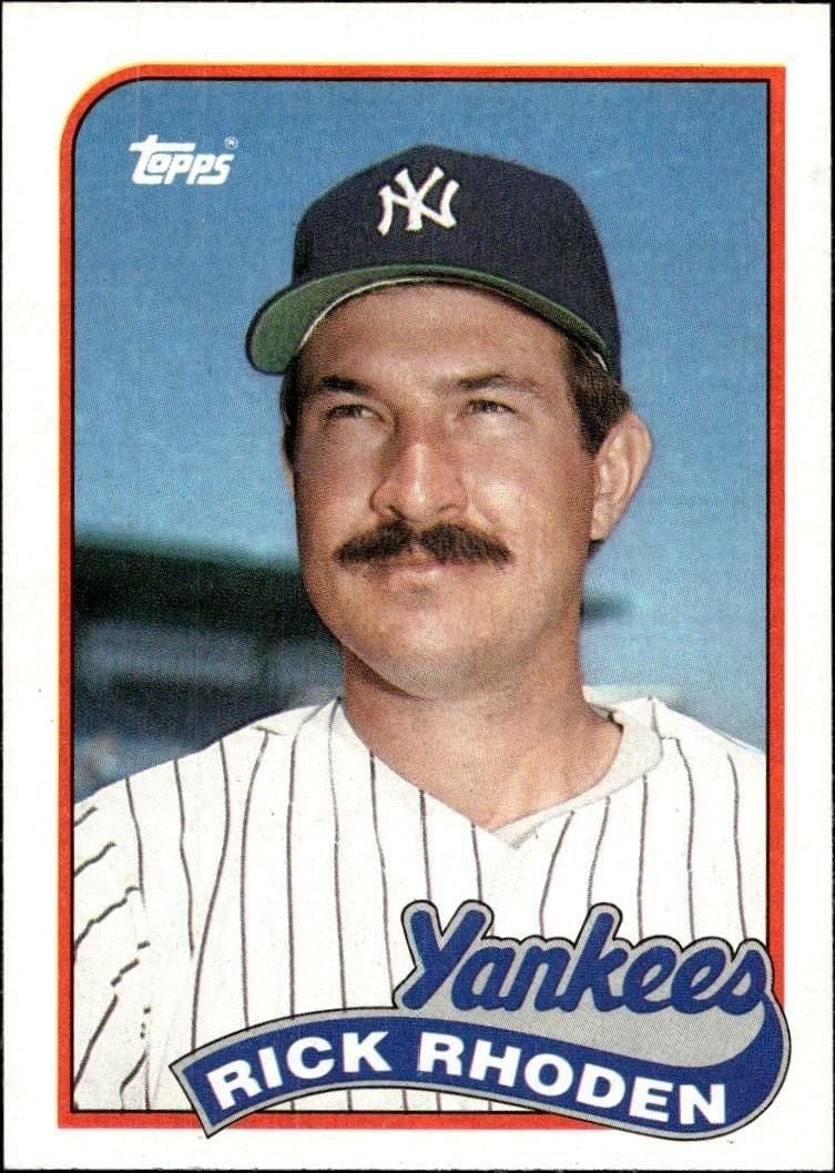 Rick Rhoden 1989 Topps #18 Baseball Trading Card - Front 1989 Topps Rick Rhoden #18 baseball trading card front