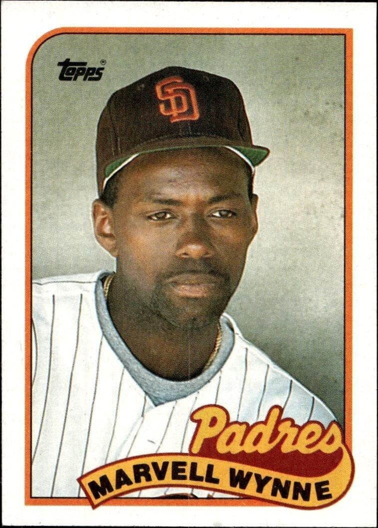 Marvell Wynne 1989 Topps #353 Baseball Trading Card - Front 1989 Topps Marvell Wynne #353 baseball trading card front