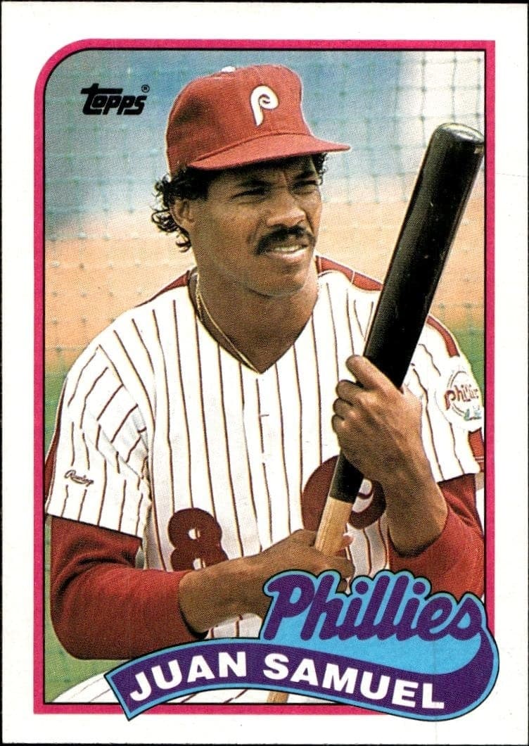 1989 Topps Juan Samuel #575 trading card