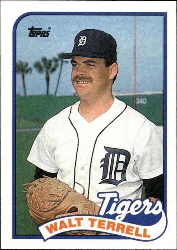 Walt Terrell 1989 Topps #127 Baseball Trading Card - Front 1989 Topps Walt Terrell #127 baseball trading card front