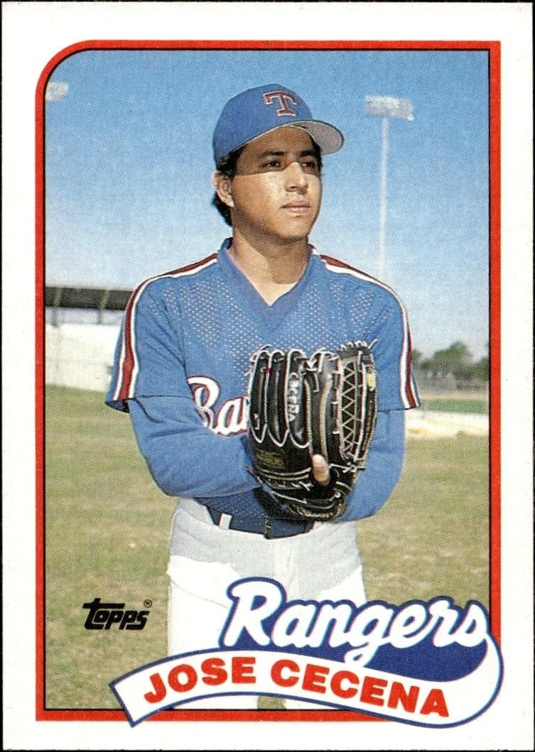 Jose Cecena 1989 Topps #683 Baseball Trading Card - Front 1989 Topps Jose Cecena #683 baseball trading card front