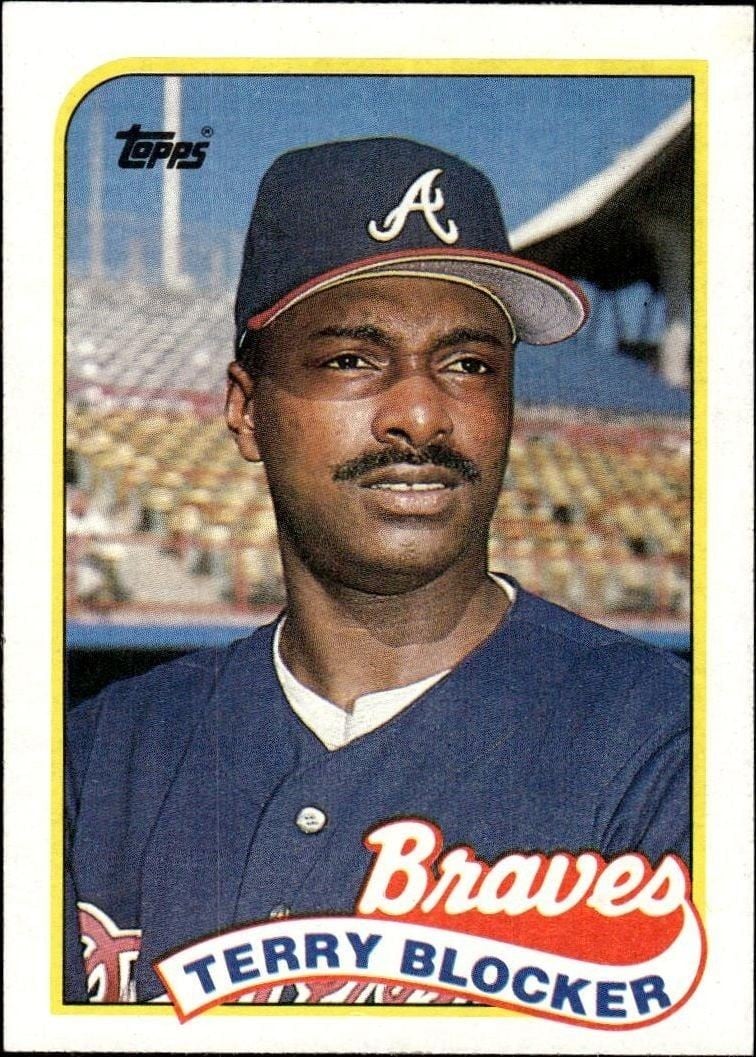 Terry Blocker 1989 Topps #76 Baseball Trading Card - Front 1989 Topps Terry Blocker #76 baseball trading card front