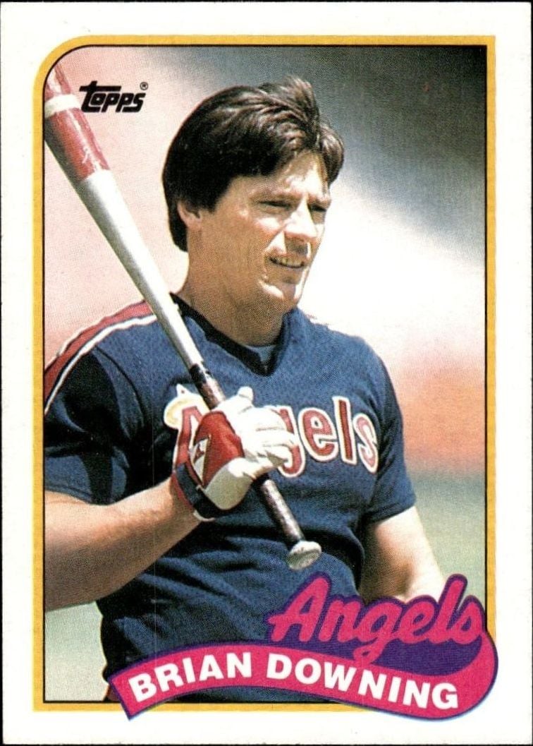 Brian Downing 1989 Topps #17 Baseball Trading Card - Front 1989 Topps Brian Downing #17 baseball trading card front