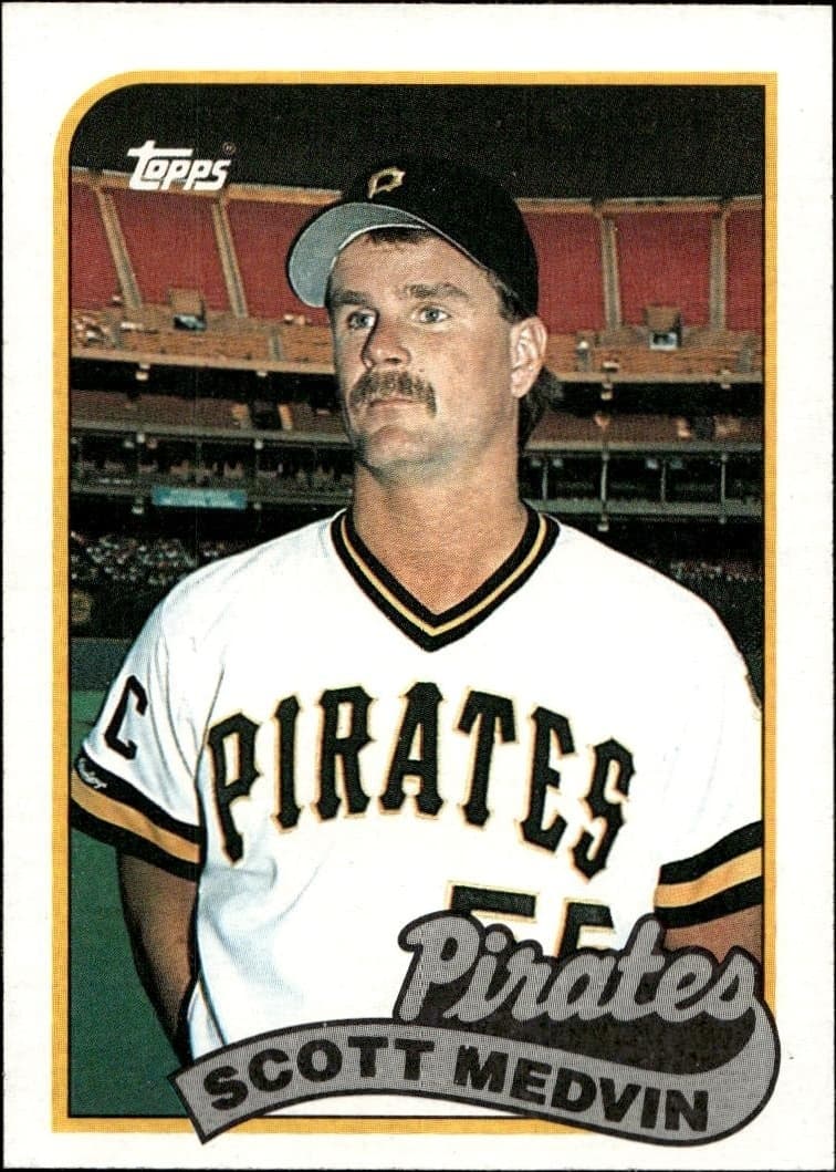 1989 Topps Scott Medvin #756 trading card