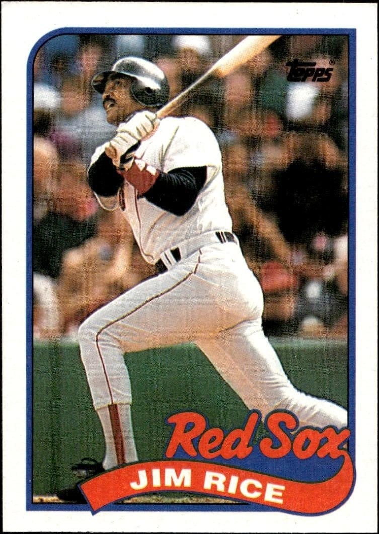 Jim Rice 1989 Topps #245 Baseball Trading Card - Front 1989 Topps Jim Rice #245 baseball trading card front