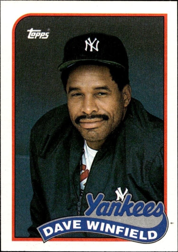 Dave Winfield 1989 Topps #260 Baseball Trading Card - Front 1989 Topps Dave Winfield #260 baseball trading card front