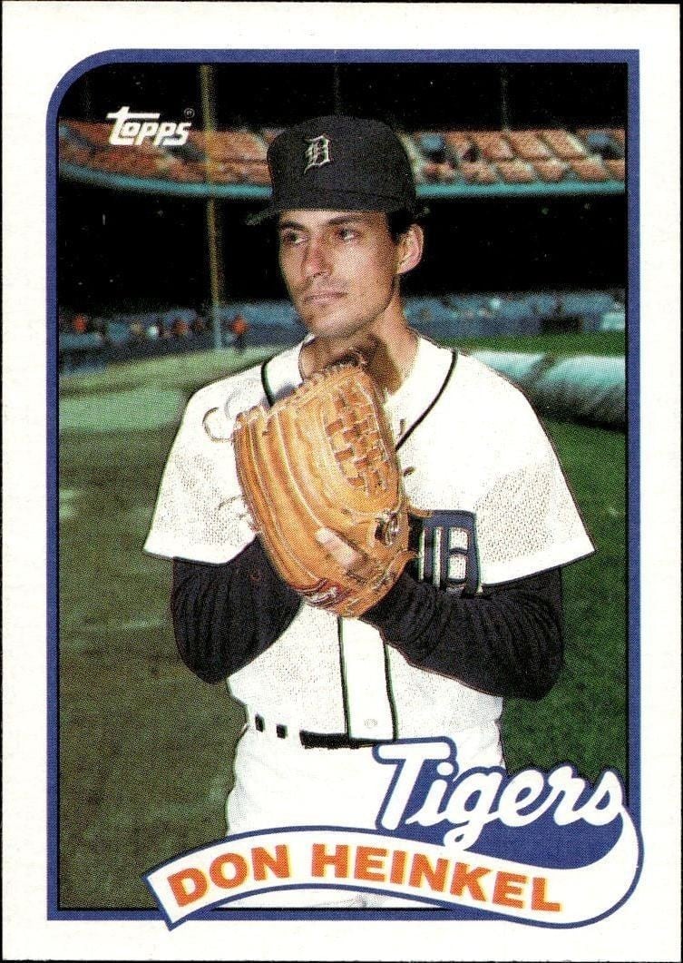Don Heinkel 1989 Topps #499 Baseball Trading Card - Front 1989 Topps Don Heinkel #499 baseball trading card front