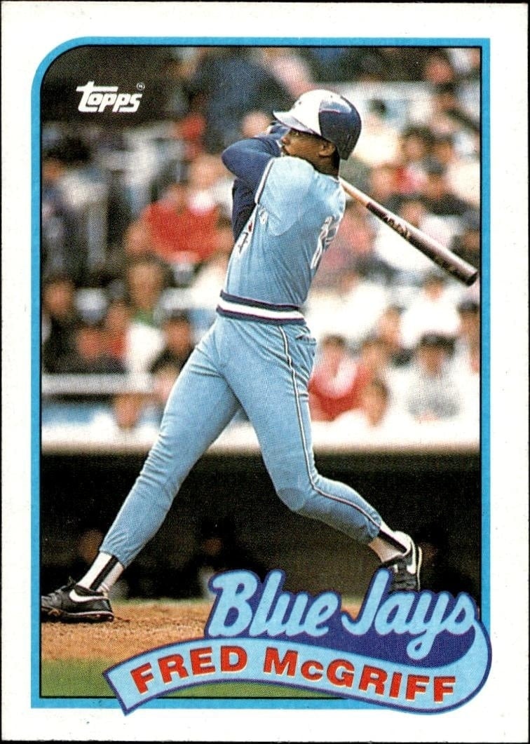 Fred McGriff 1989 Topps #745 Baseball Trading Card - Front 1989 Topps Fred McGriff #745 baseball trading card front