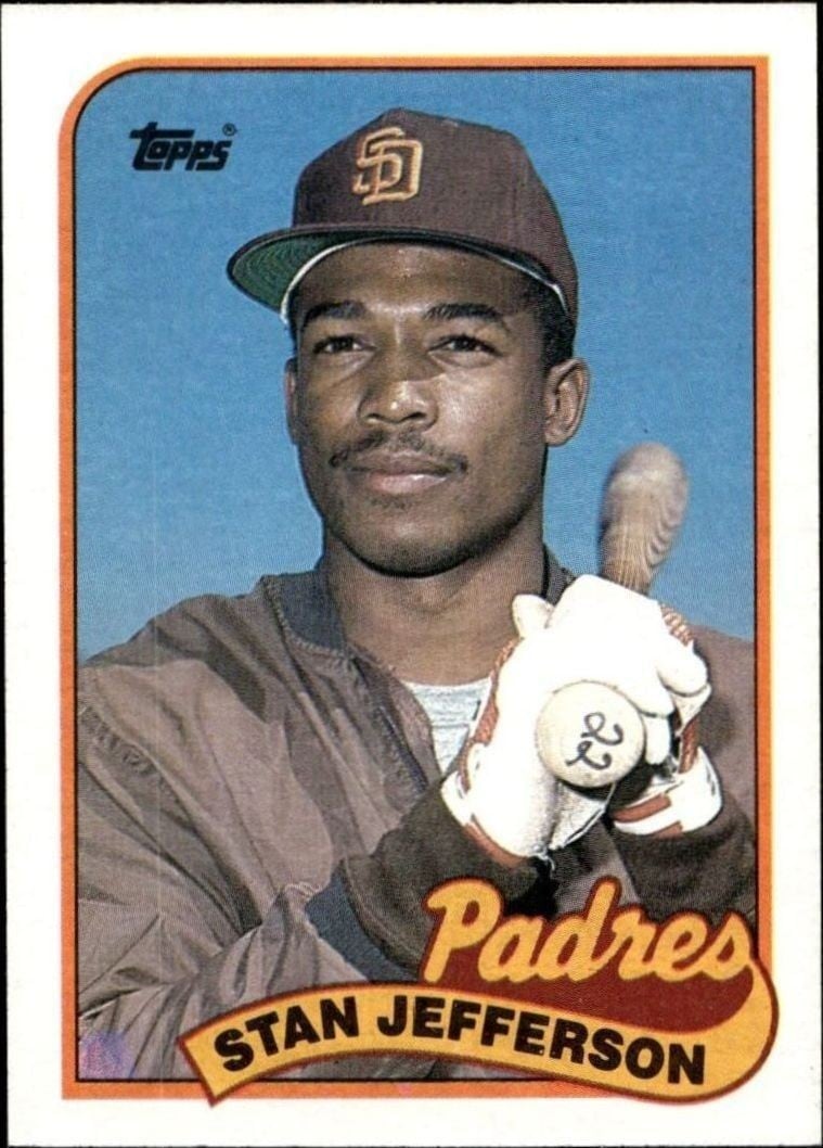 Stan Jefferson 1989 Topps #689 Baseball Trading Card - Front 1989 Topps Stan Jefferson #689 baseball trading card front