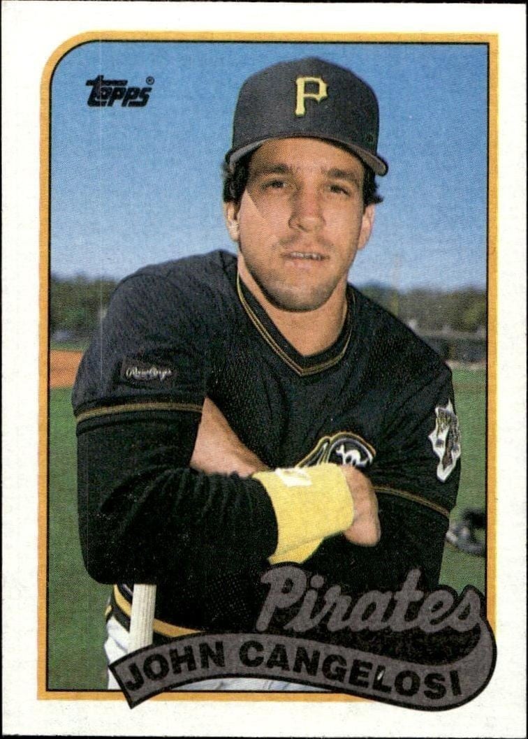 John Cangelosi 1989 Topps #592 Baseball Trading Card - Front 1989 Topps John Cangelosi #592 baseball trading card front