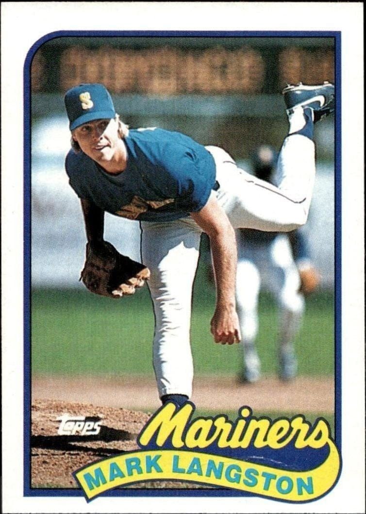 Mark Langston 1989 Topps #355 Baseball Trading Card - Front 1989 Topps Mark Langston #355 baseball trading card front