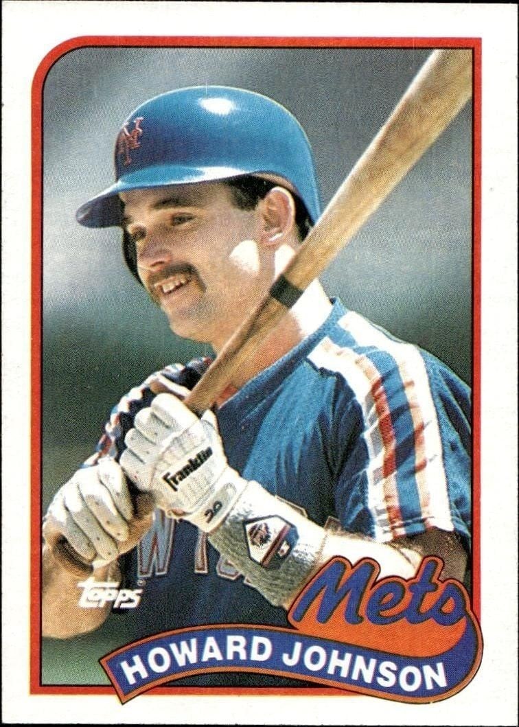 Howard Johnson 1989 Topps #383 Baseball Trading Card - Front 1989 Topps Howard Johnson #383 baseball trading card front