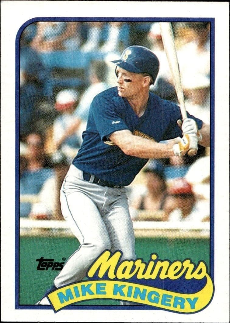 Mike Kingery 1989 Topps #413 Baseball Trading Card - Front 1989 Topps Mike Kingery #413 baseball trading card front