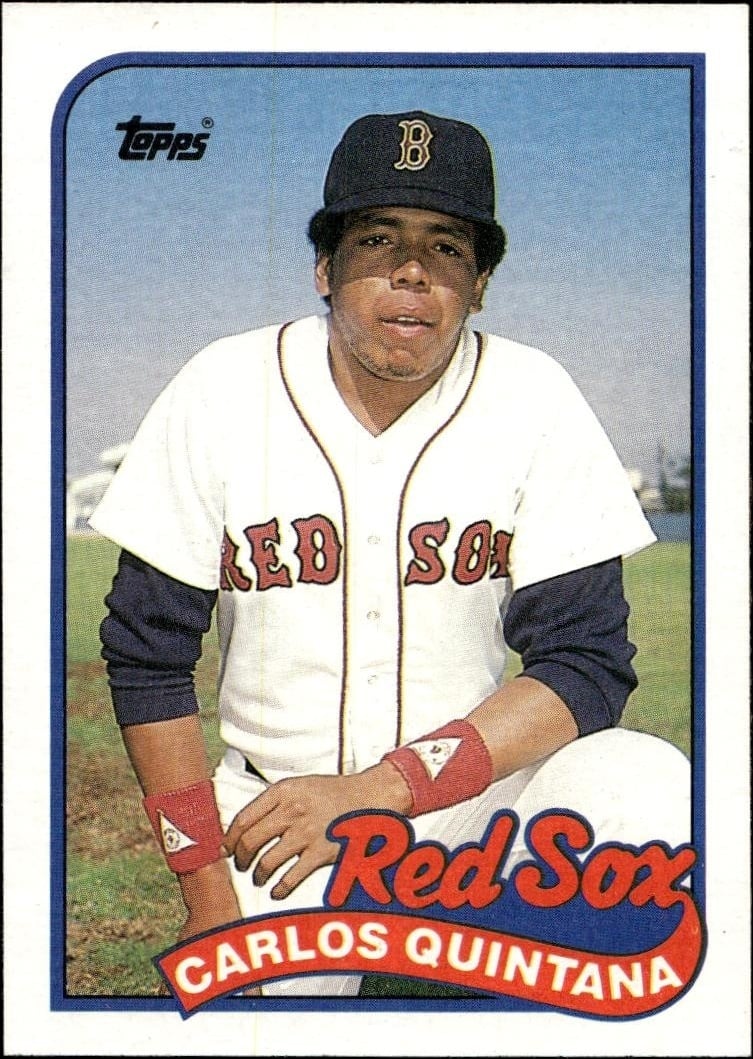 Carlos Quintana 1989 Topps #704 Baseball Trading Card - Front 1989 Topps Carlos Quintana #704 baseball trading card front